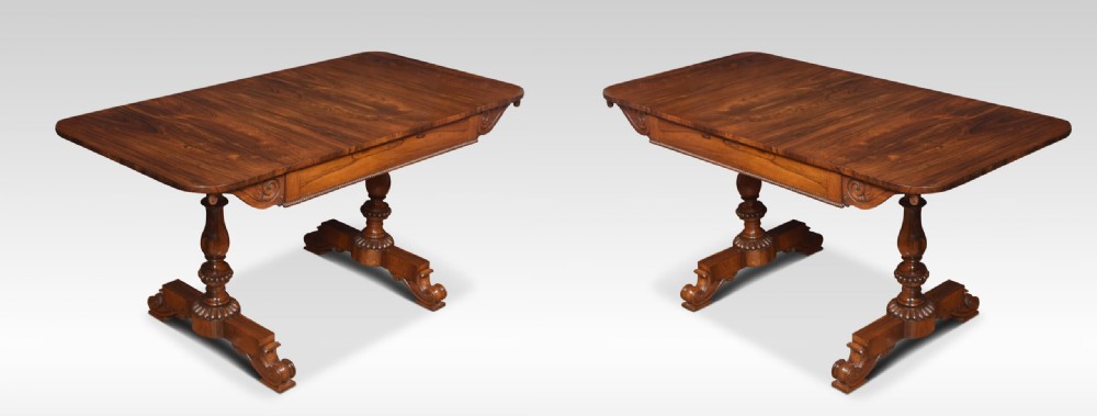 Pair Of William IV Rosewood Sofa Tables View V