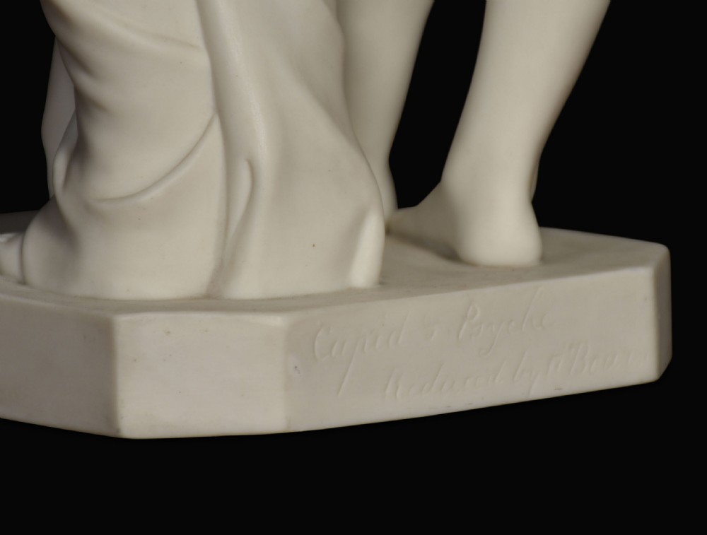 19th Century Parianware Figure Signed H. Bourne View III