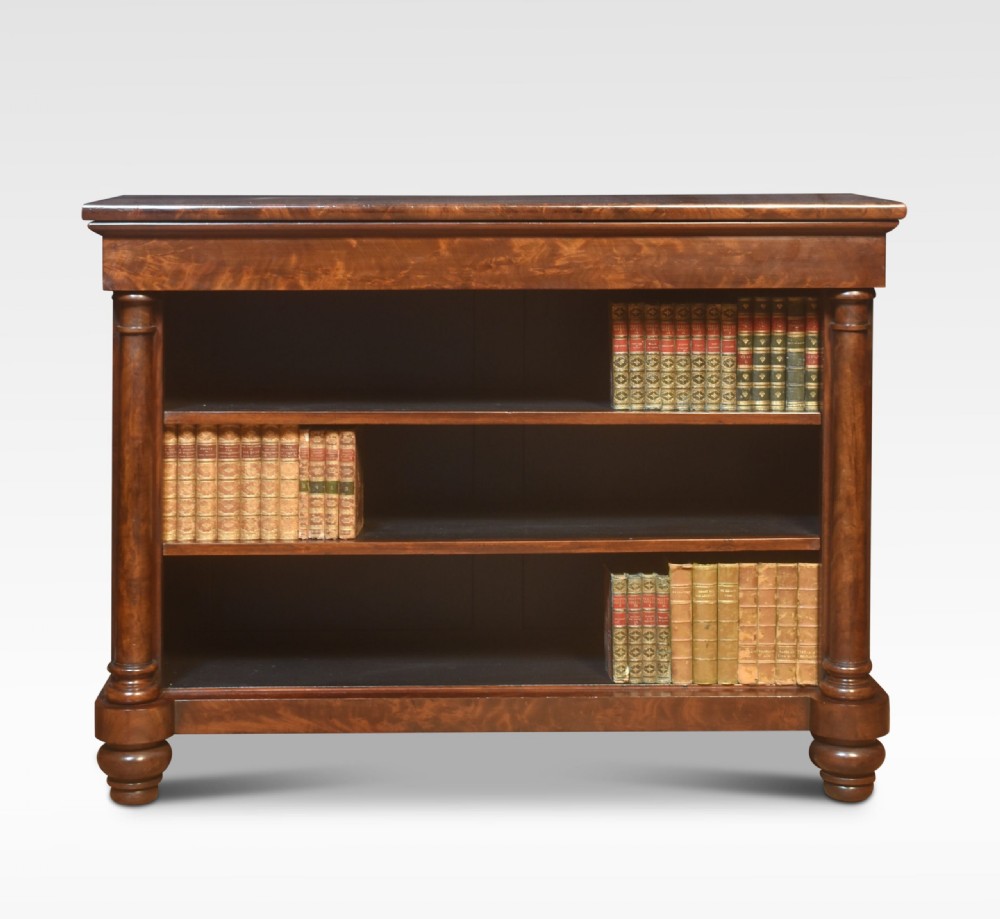 Flame Mahogany Open Bookcase View II