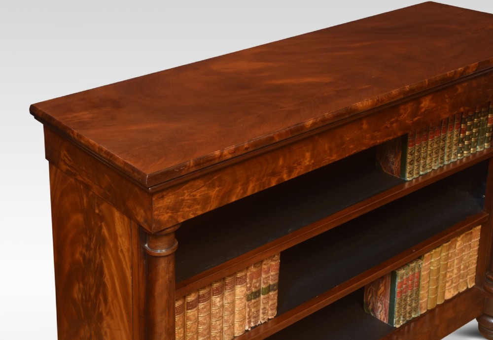 Flame Mahogany Open Bookcase View VI