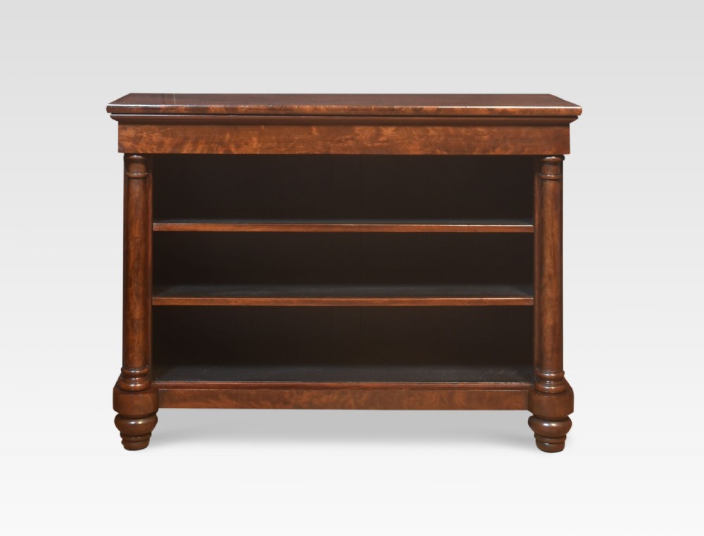 Flame Mahogany Open Bookcase View VIII