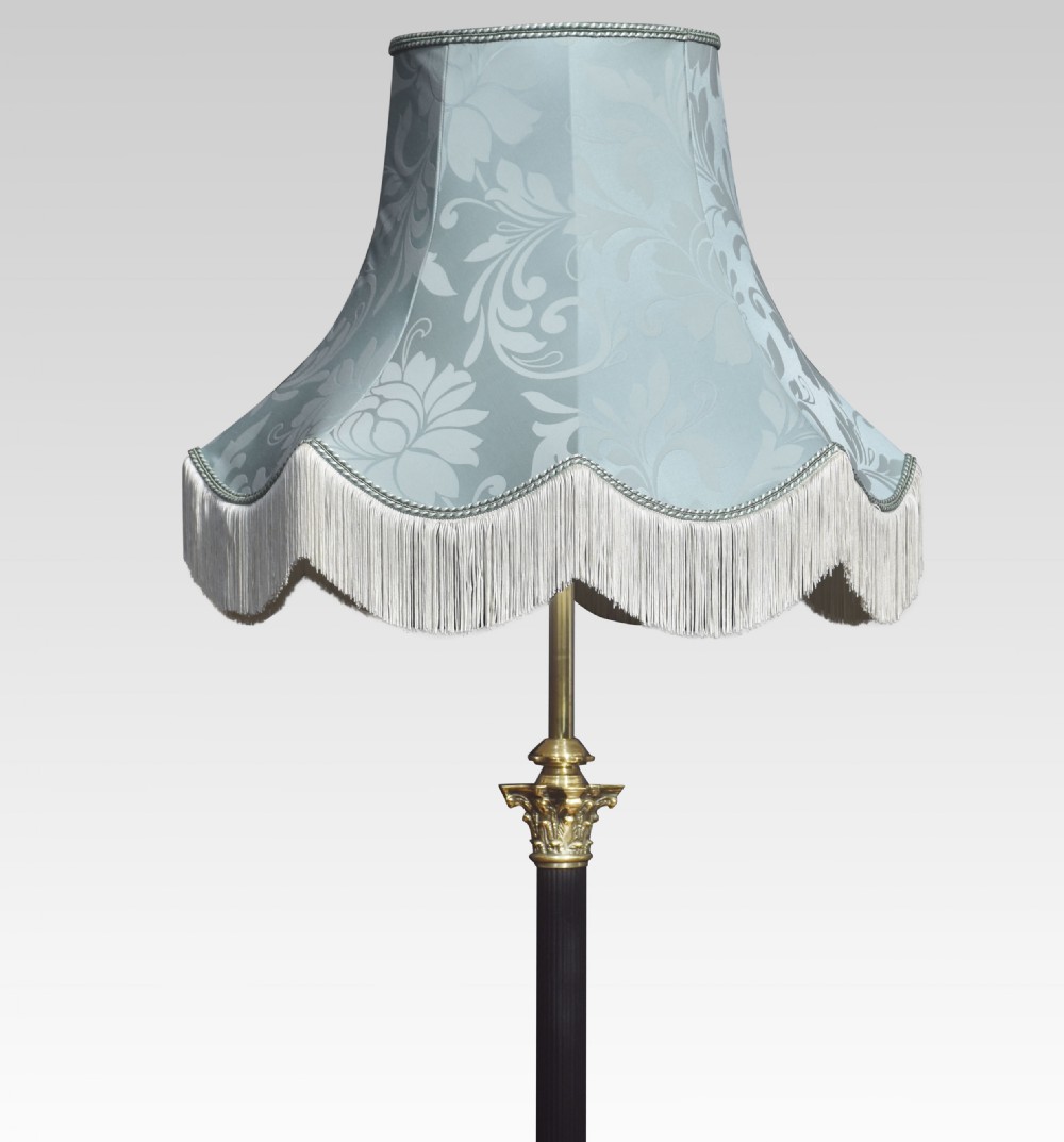 19th Century brass standard lamp View II