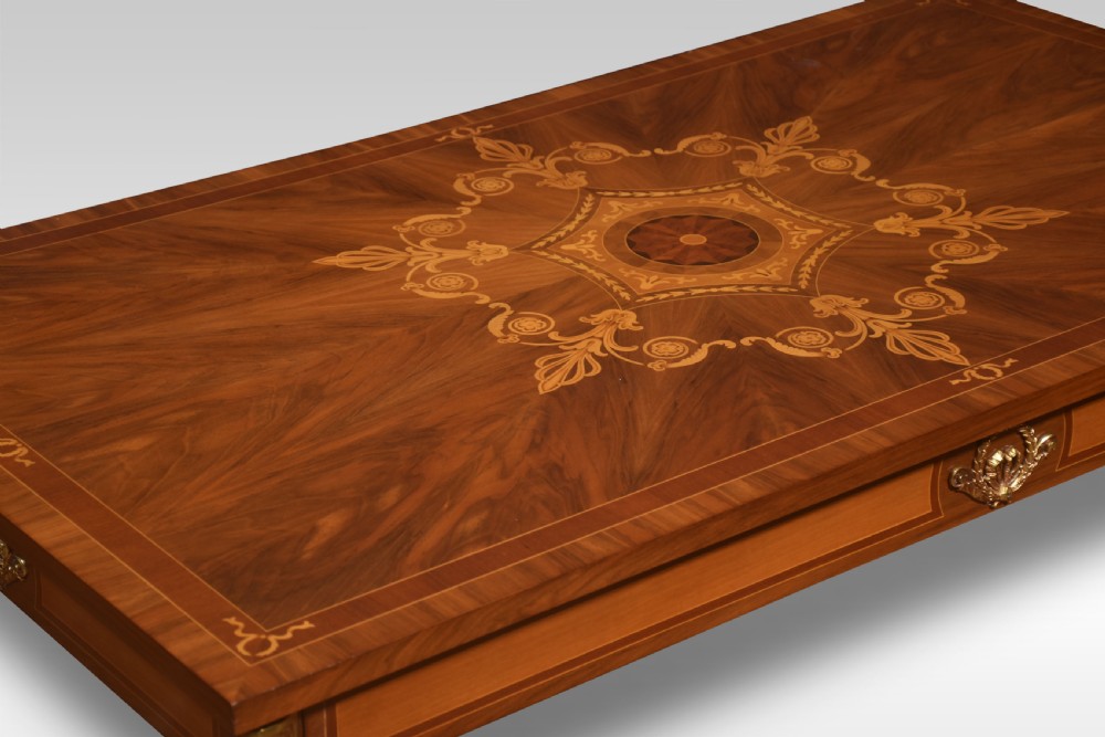 Walnut inlaid coffee table View III