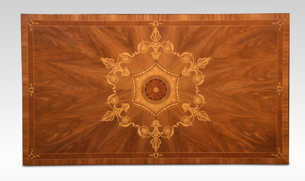 Walnut inlaid coffee table View V