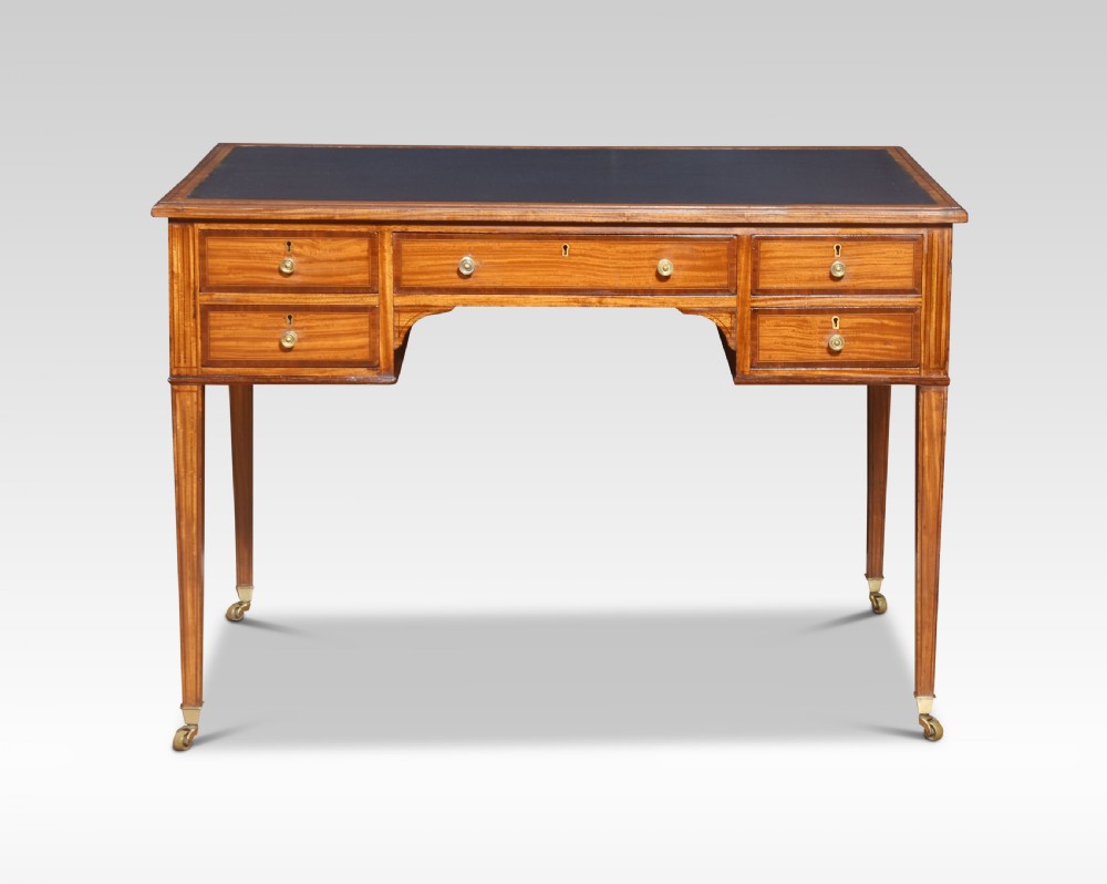 Satinwood writing table