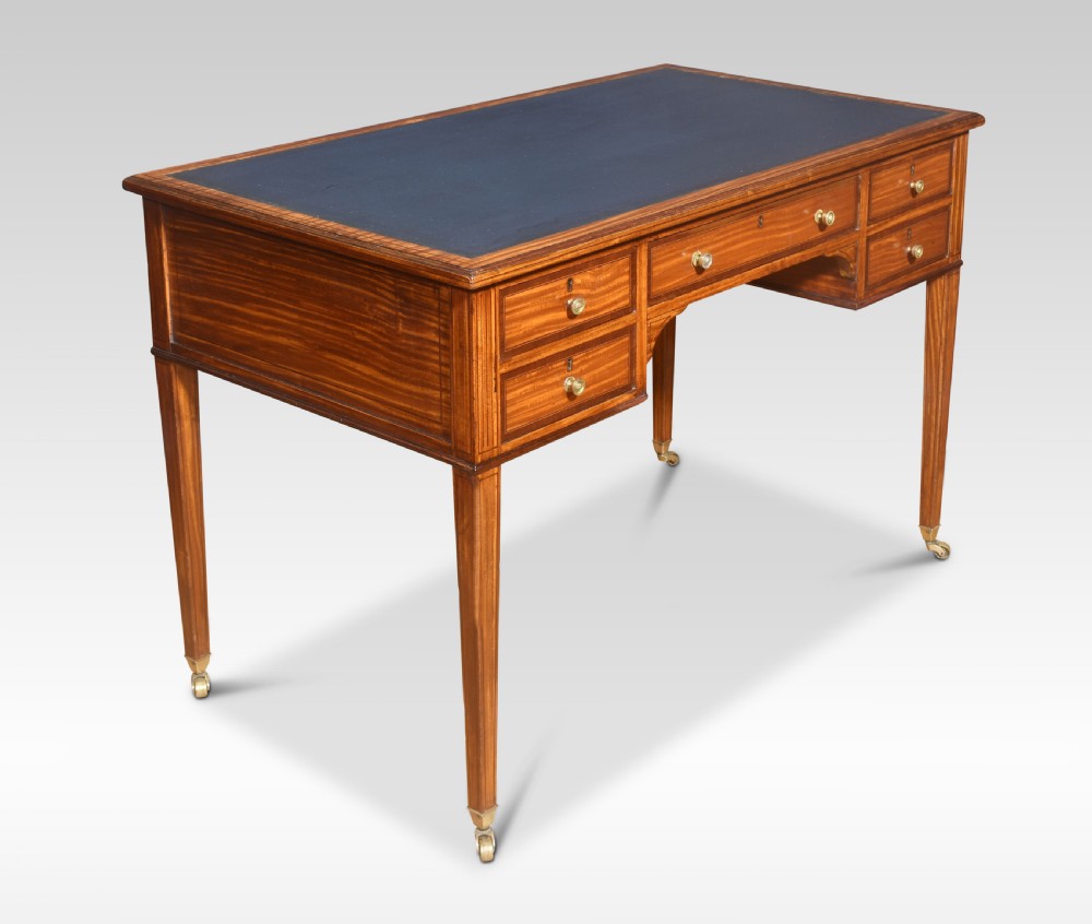 Satinwood writing table View II
