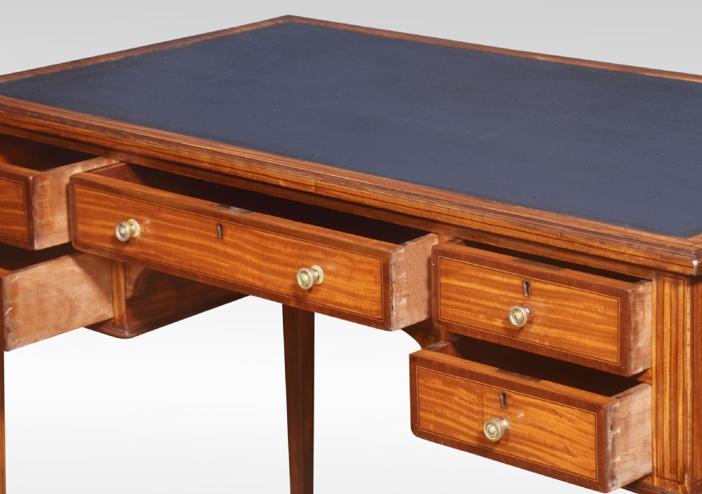 Satinwood writing table View III