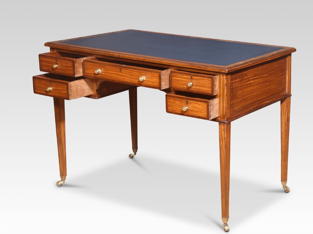 Satinwood writing table View IV
