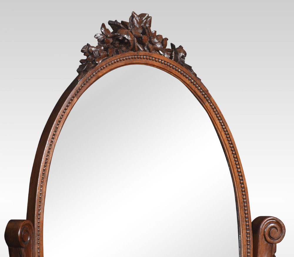 Walnut kidney shaped dressing table View VII