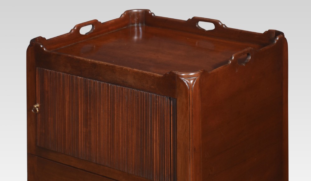 Pair of George III style bedside cabinets View II