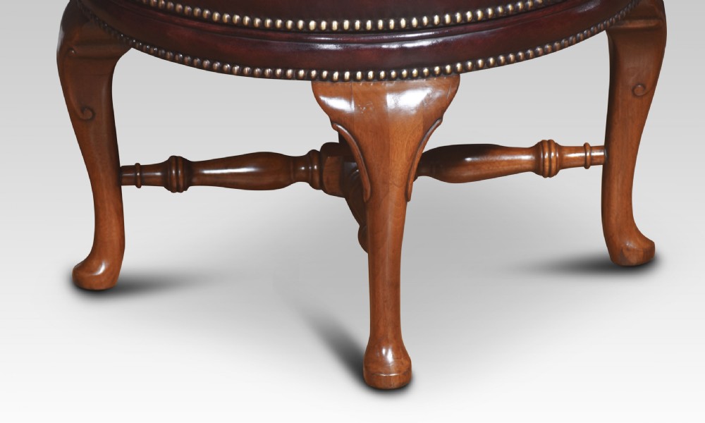Leather revolving library tub chair View V