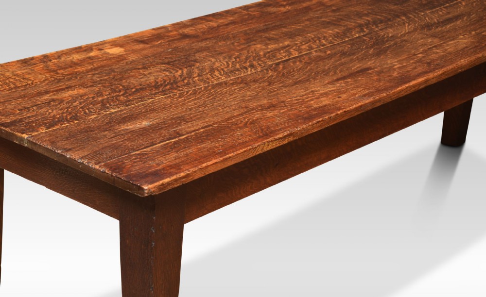 Oak Plank Top Refectory Table View III