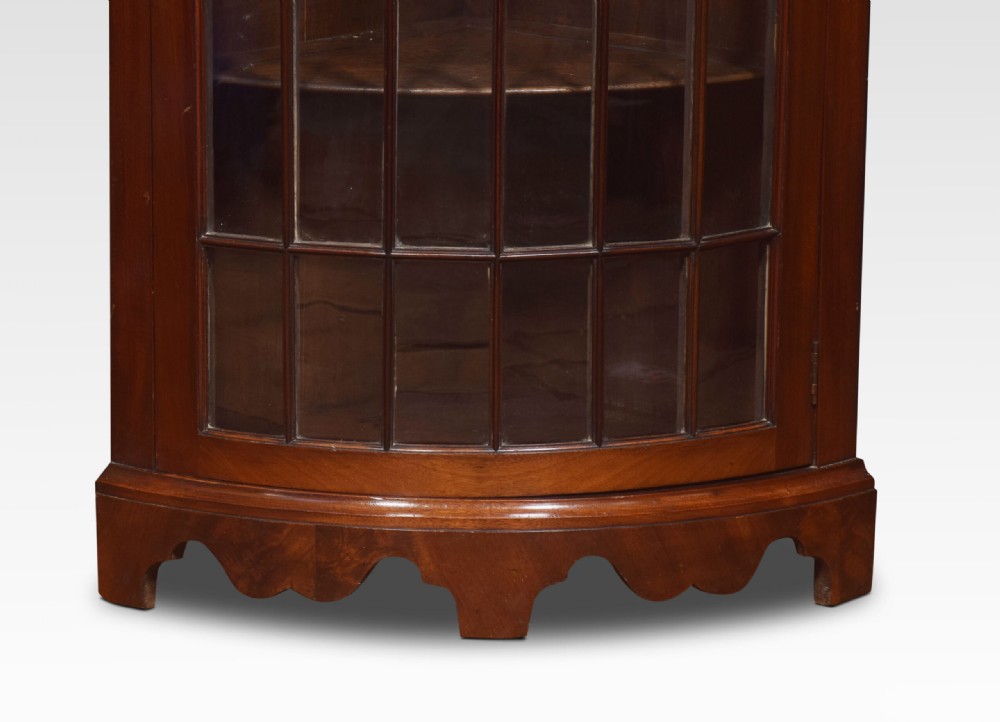 George III Style Mahogany Corner Cabinet View VI