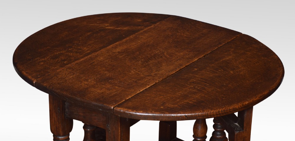 Small Oak Gate leg Table View V