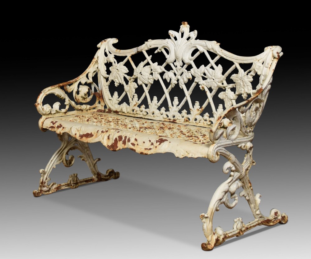 19th century Cast Iron bench View VI