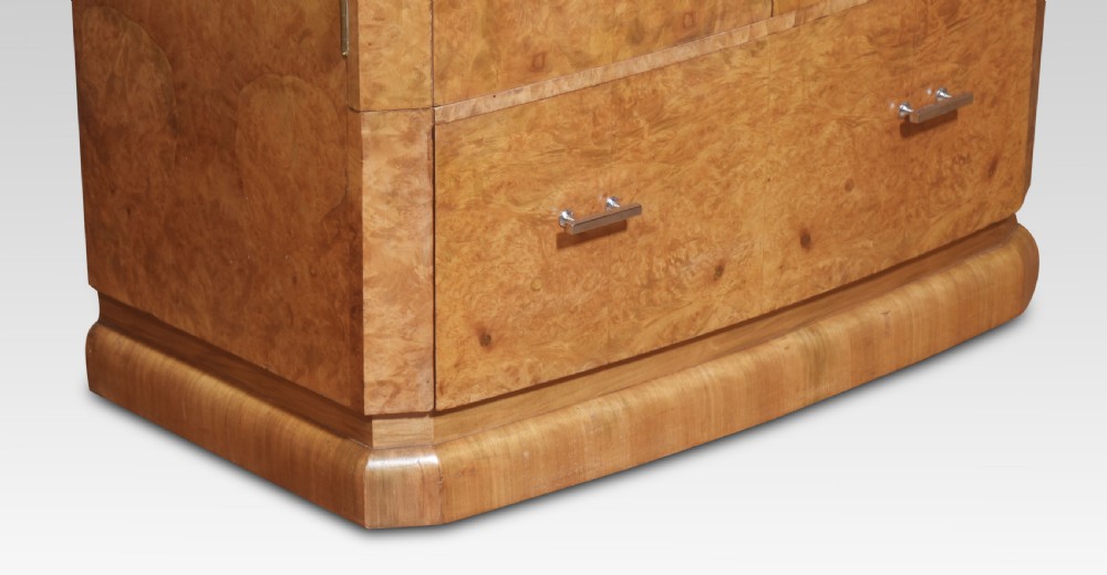 Art deco walnut press cupboard View III