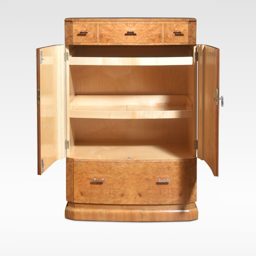 Art deco walnut press cupboard View IV