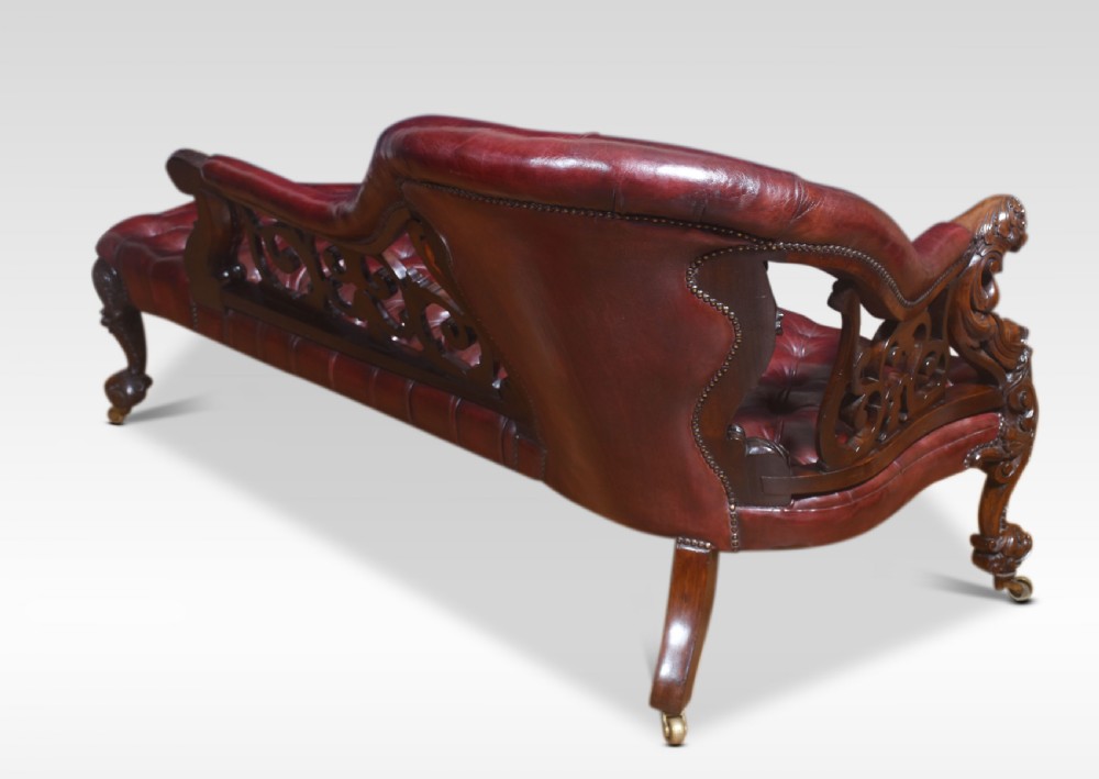 Rosewood rococo revival chaise longue View IV