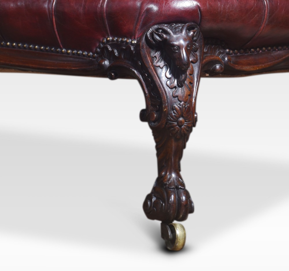 Rosewood rococo revival chaise longue View VI
