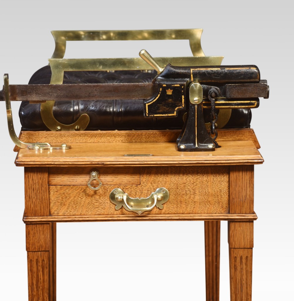 Oak And Brass Jockey Scales View VIII