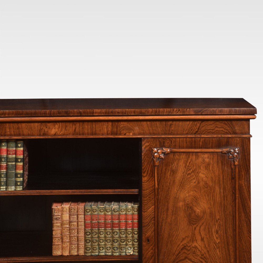 19th Century Rosewood Bookcase View II