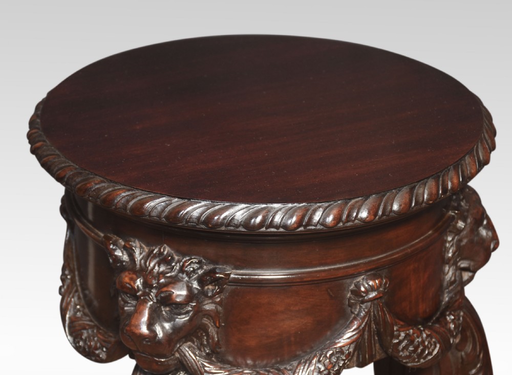 Carved Mahogany pedestal View V