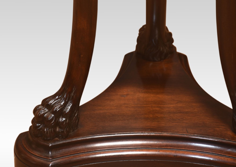 Carved Mahogany pedestal View VIII