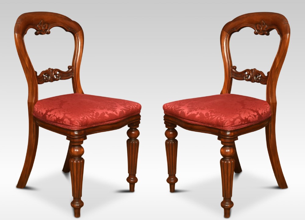 Set Of Ten Mahogany Dining Chairs View II