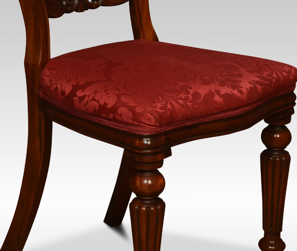 Set Of Ten Mahogany Dining Chairs View III
