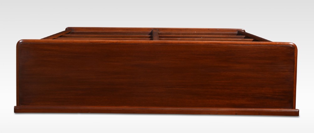 19th century mahogany open bookcase View II