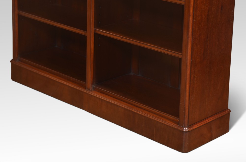 19th century mahogany open bookcase View VI