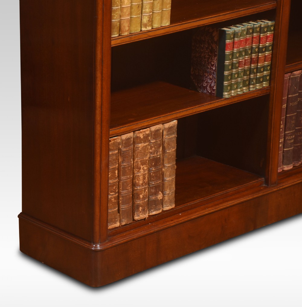 19th century mahogany open bookcase View IX