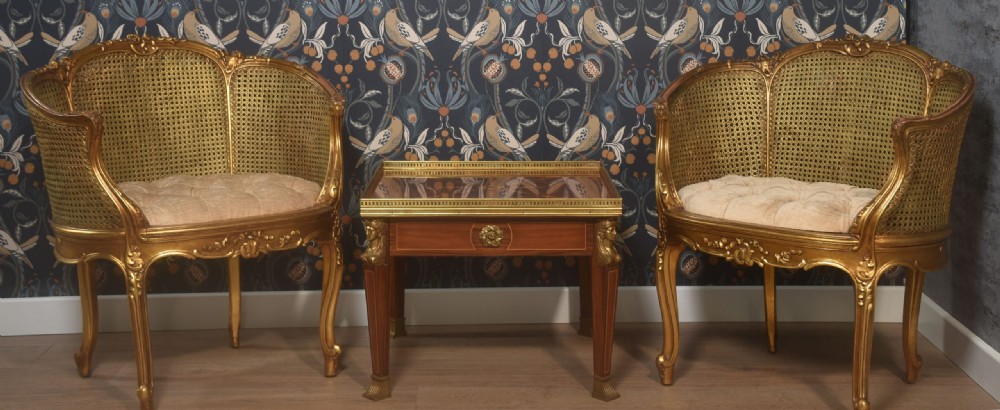 Pair Of French Louis XVI Style Tub Armchairs View VIII