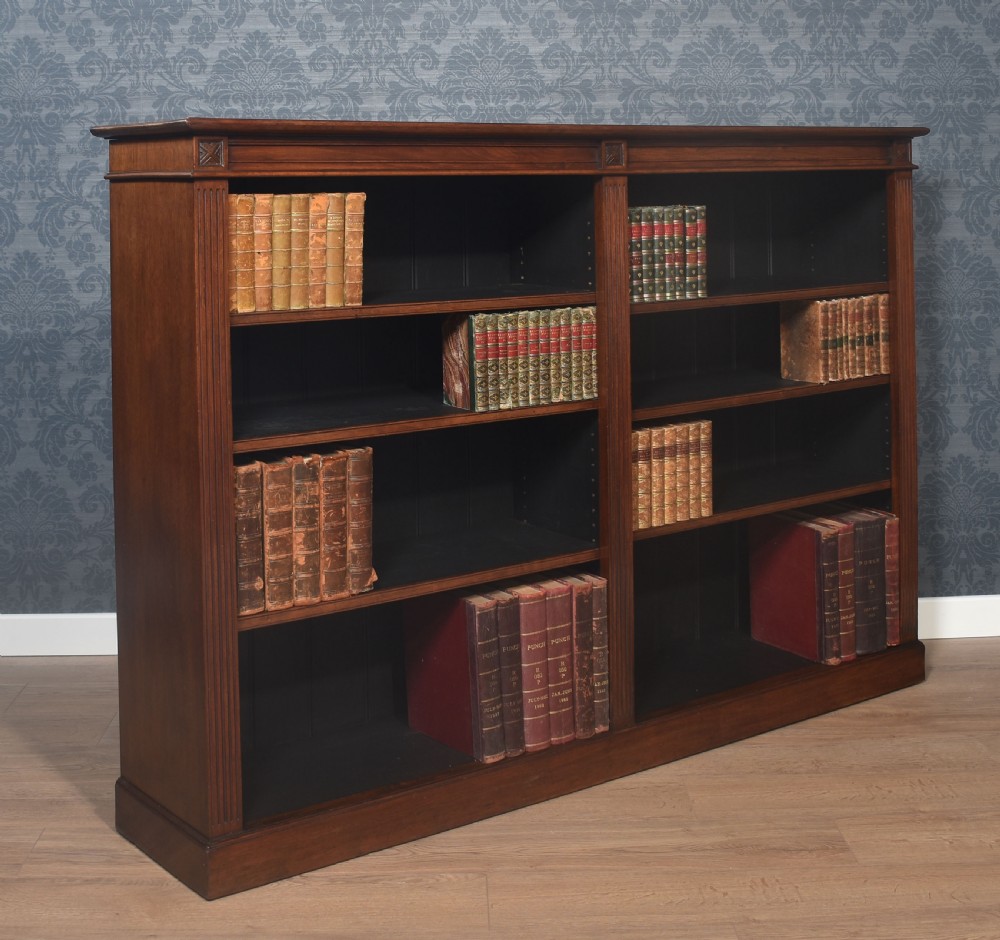 Walnut open bookcase View V