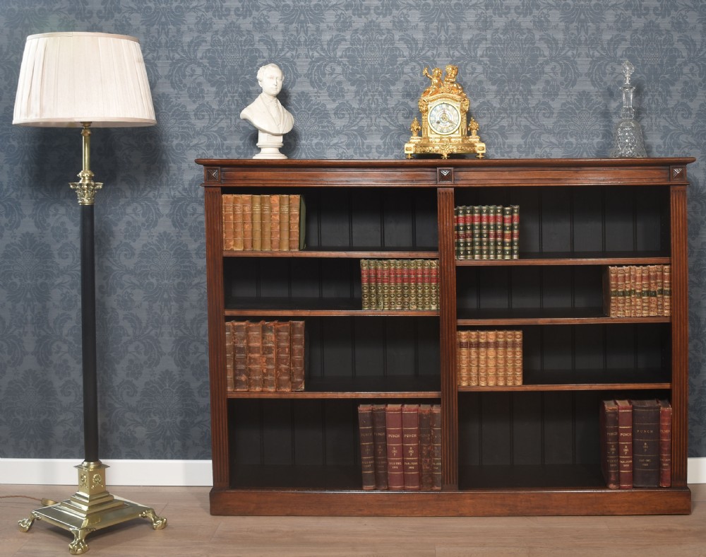 Walnut open bookcase View VI