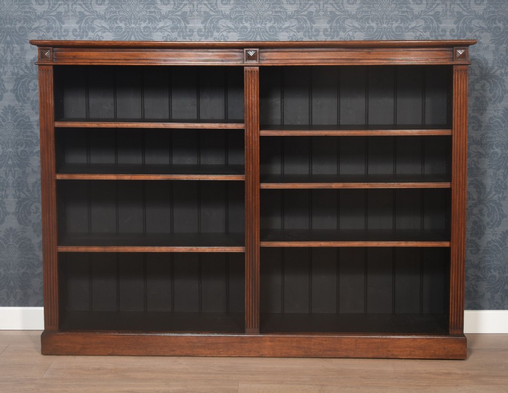 Walnut open bookcase View IX