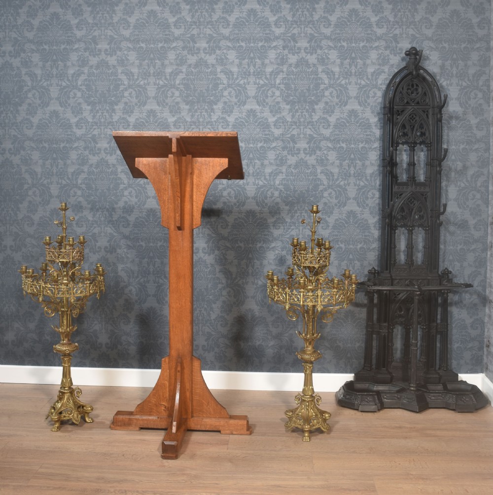Gothic Revival Cast Iron Hall Stand View II