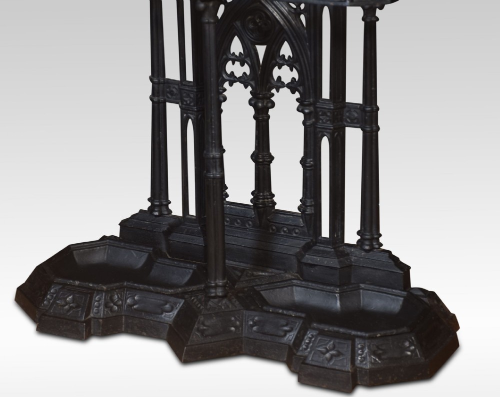 Gothic Revival Cast Iron Hall Stand View IV