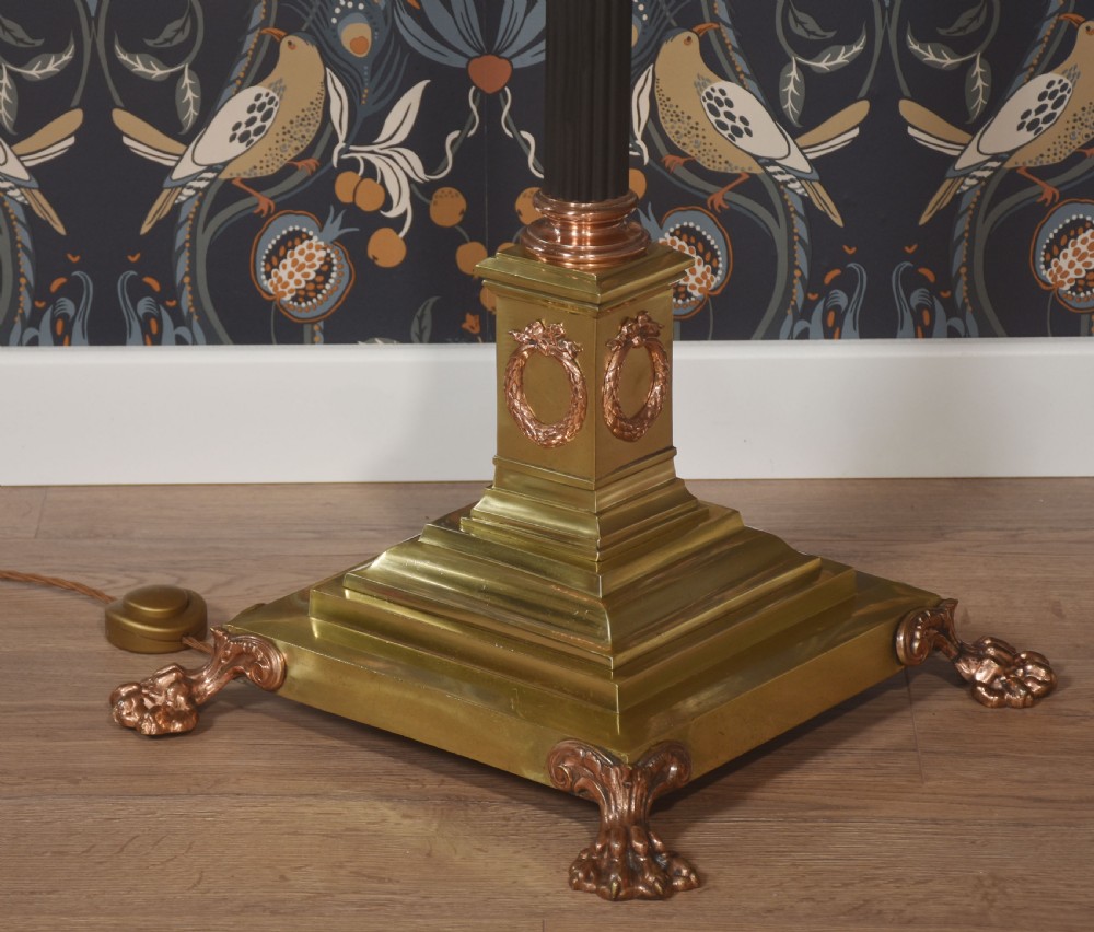 Brass And Copper Standard Lamp View II