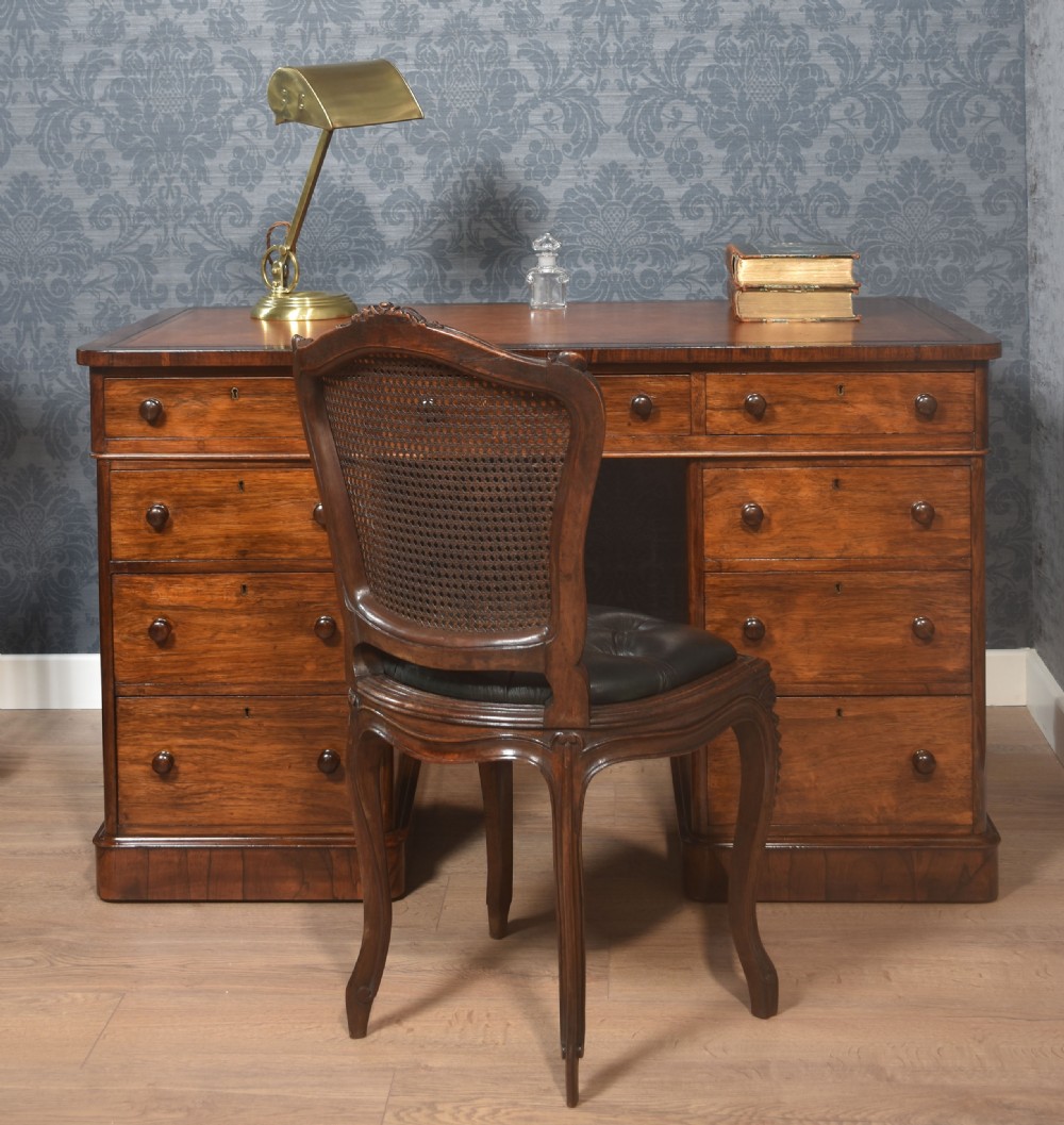 Rosewood Pedestal Desk View II