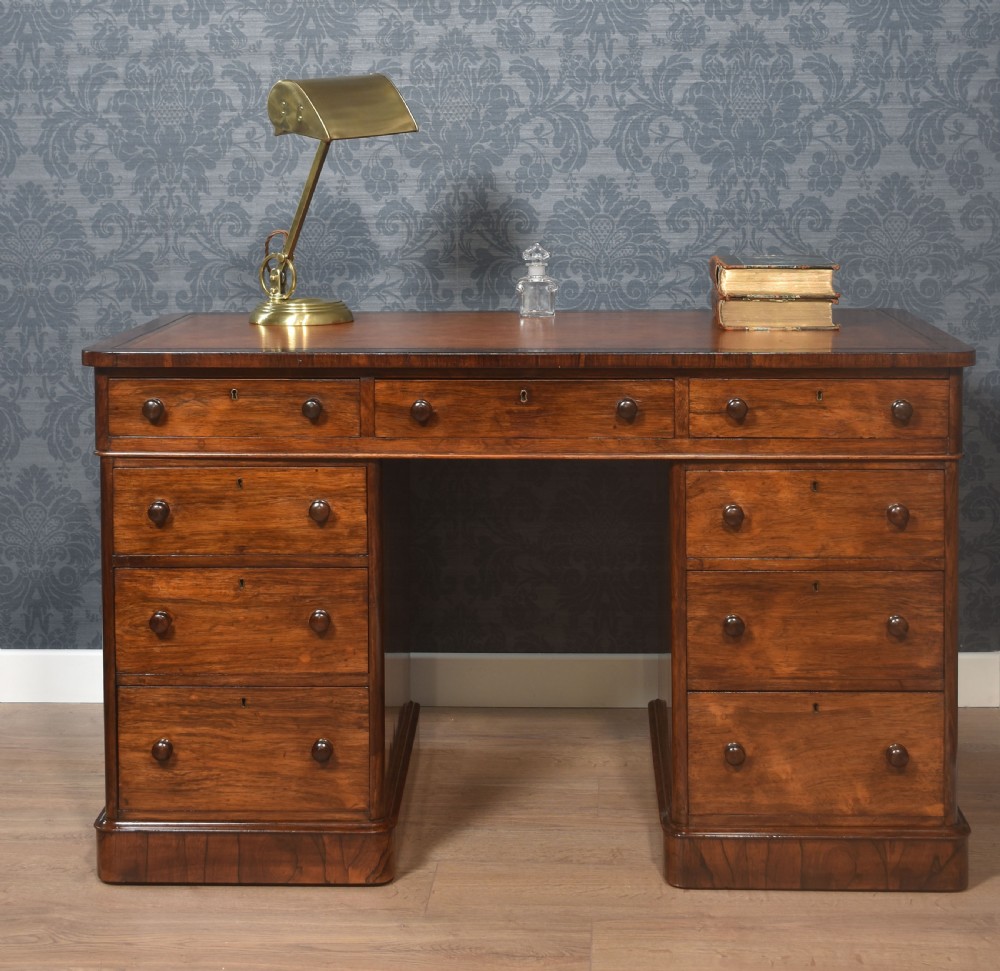 Rosewood Pedestal Desk View III