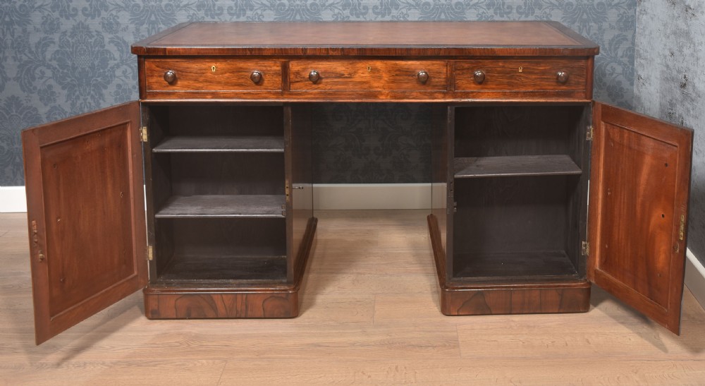 Rosewood Pedestal Desk View IV