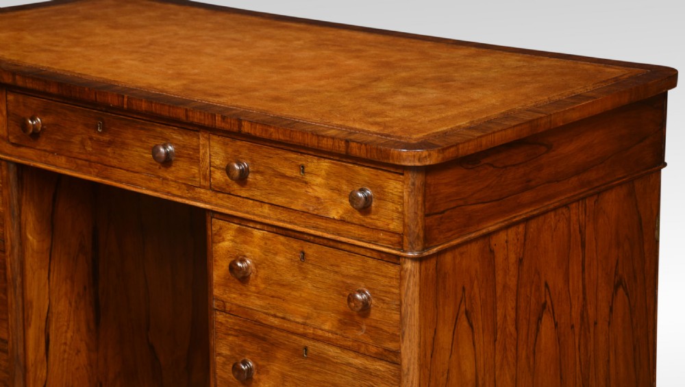 Rosewood Pedestal Desk View VII