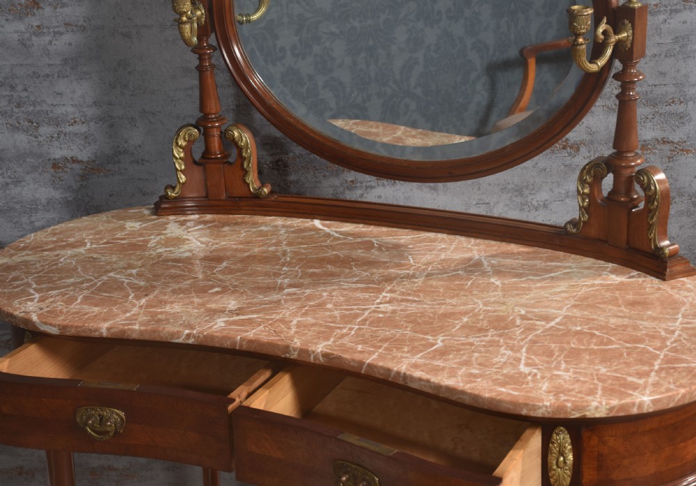 French Gilt Metal Mounted Dressing Table View V