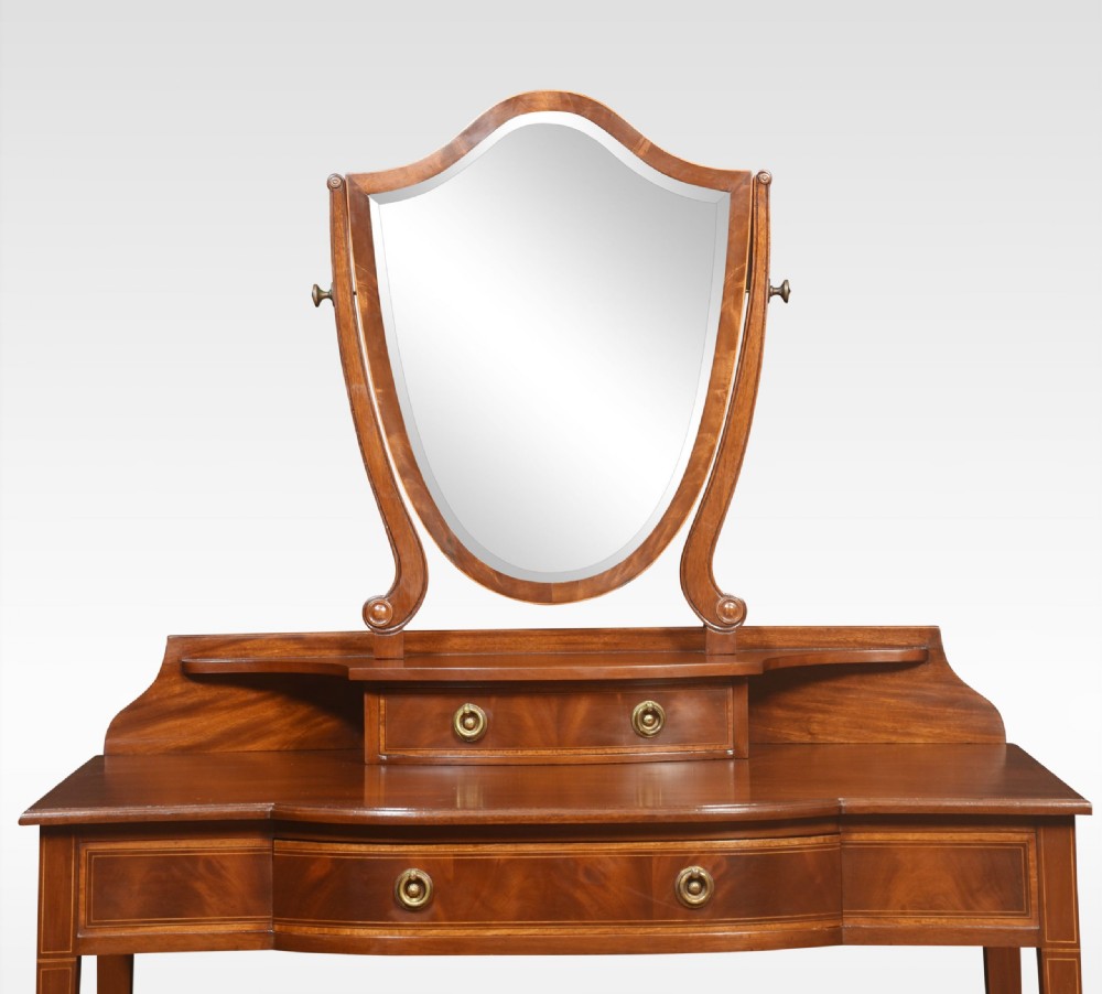 Mahogany inlaid dressing table View VI