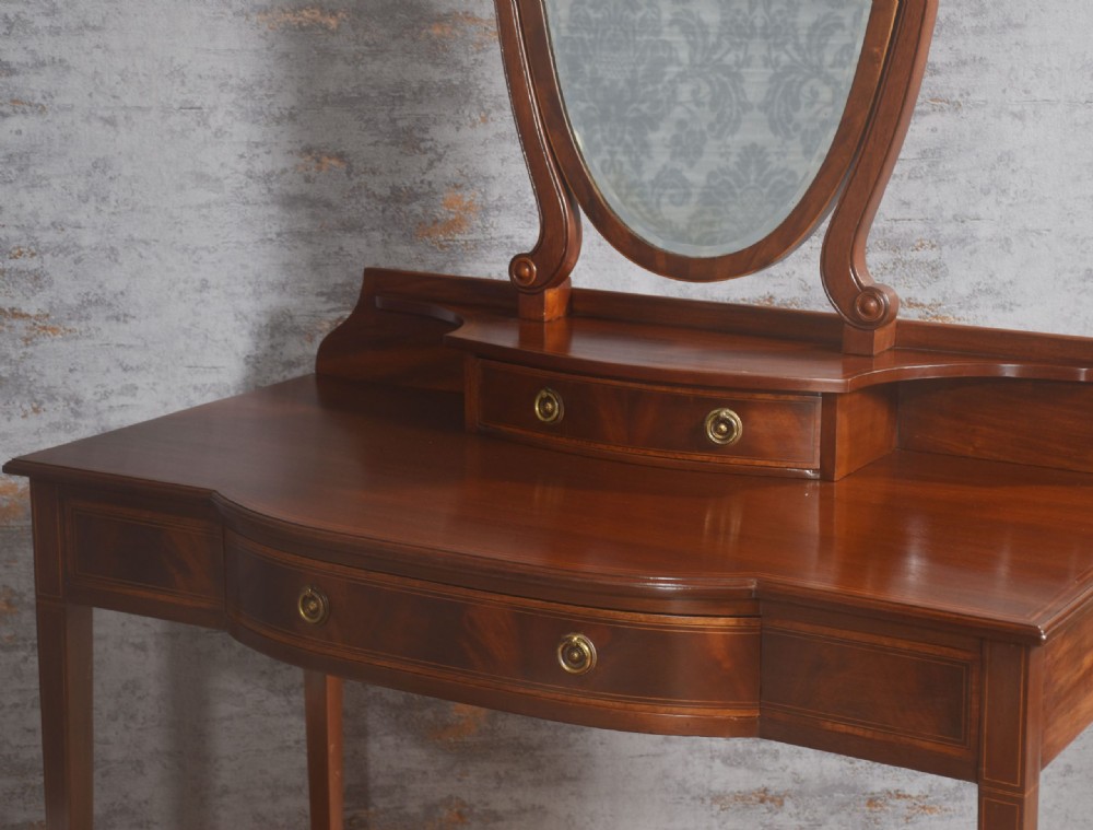Mahogany inlaid dressing table View IX