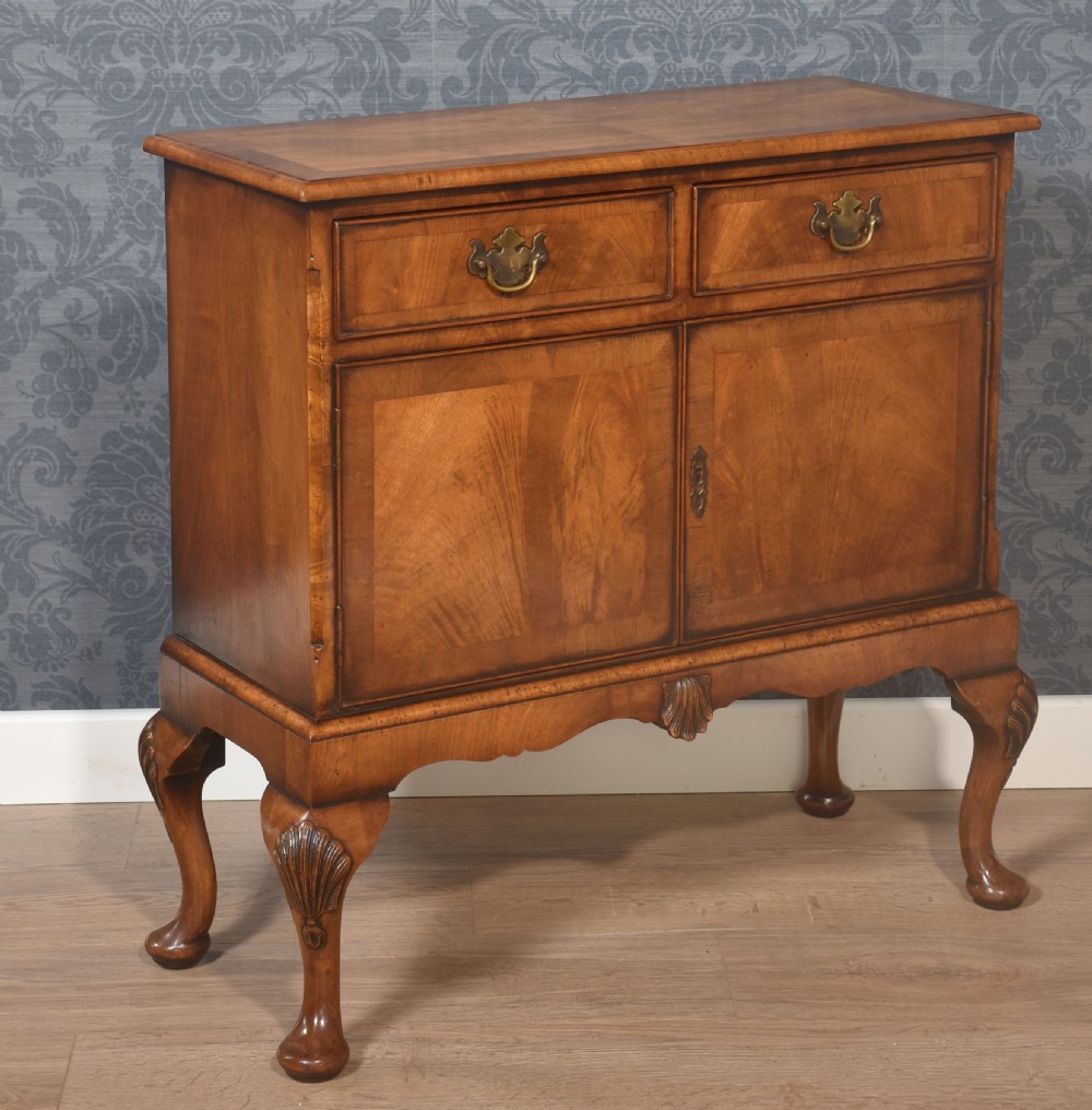 Queen Ann Style Walnut Cupboard