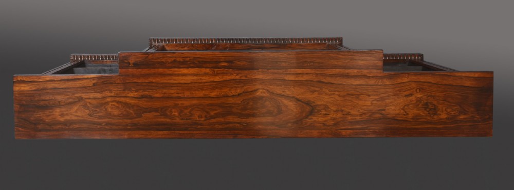 Regency Rosewood open bookcase View III
