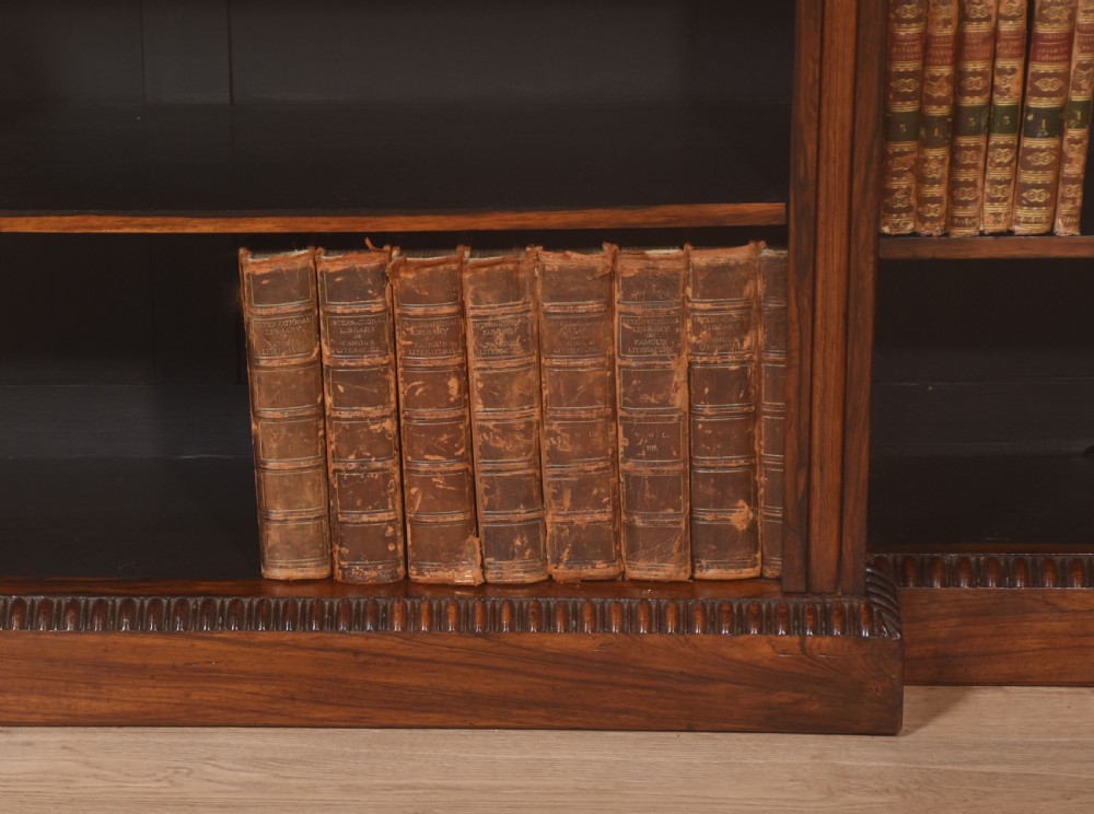 Regency Rosewood open bookcase View V