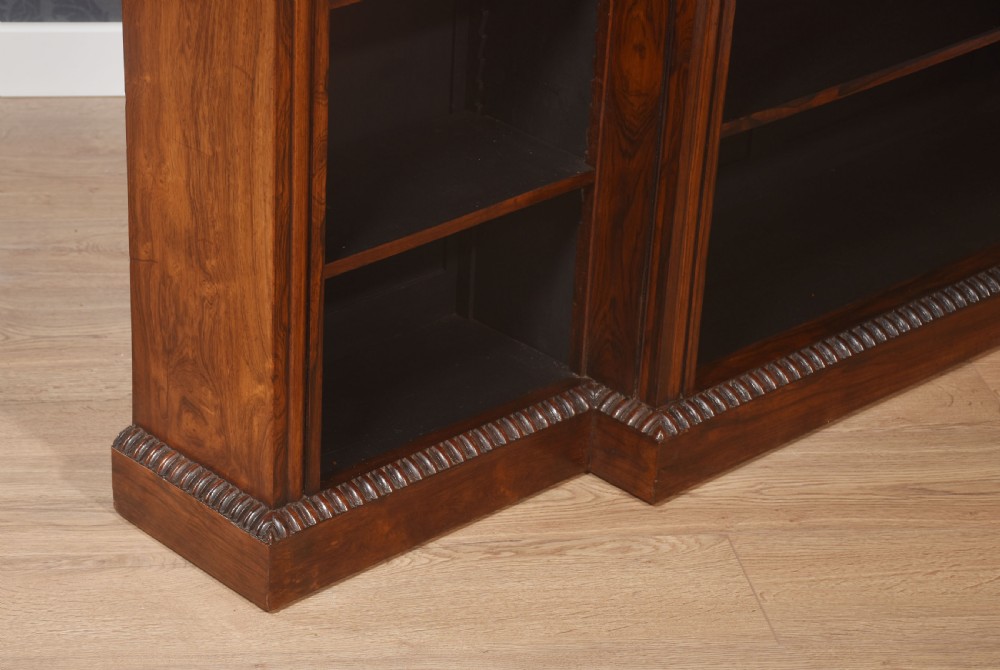 Regency Rosewood open bookcase View X